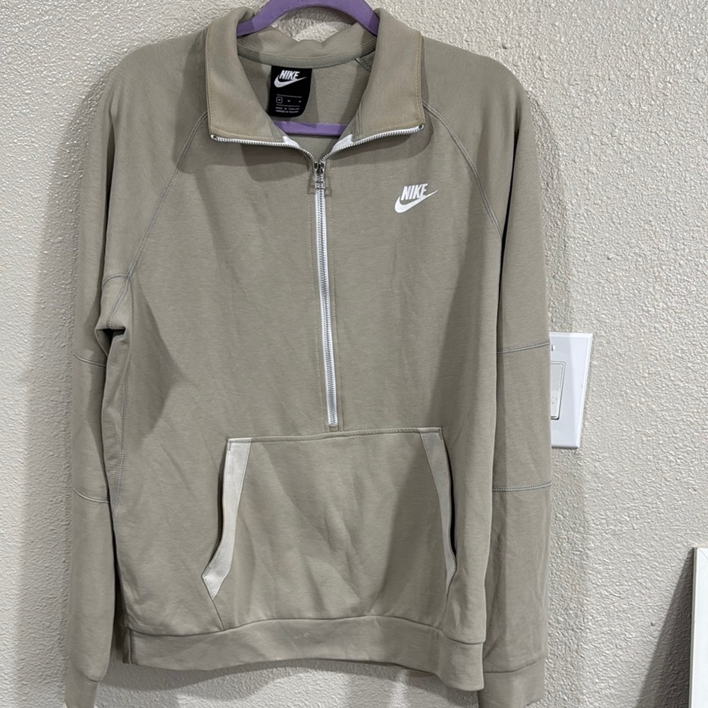 Nike olive  Half-Zip Sweatshirt